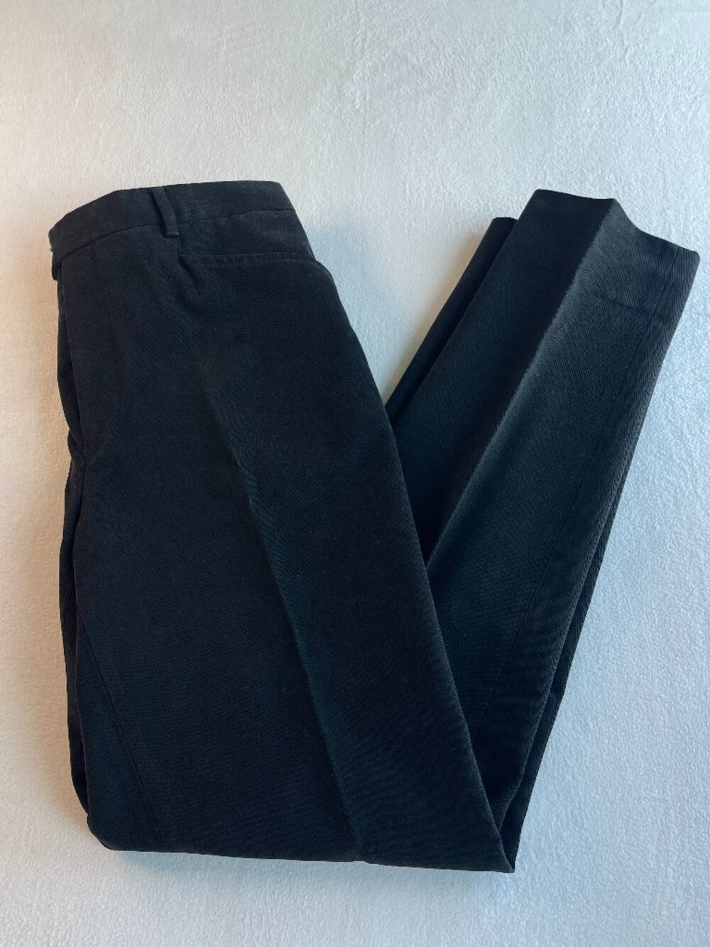 Etro Milano Mens Black Cotton Twill Flat Front Trousers Pants Italy IT 50 US 34